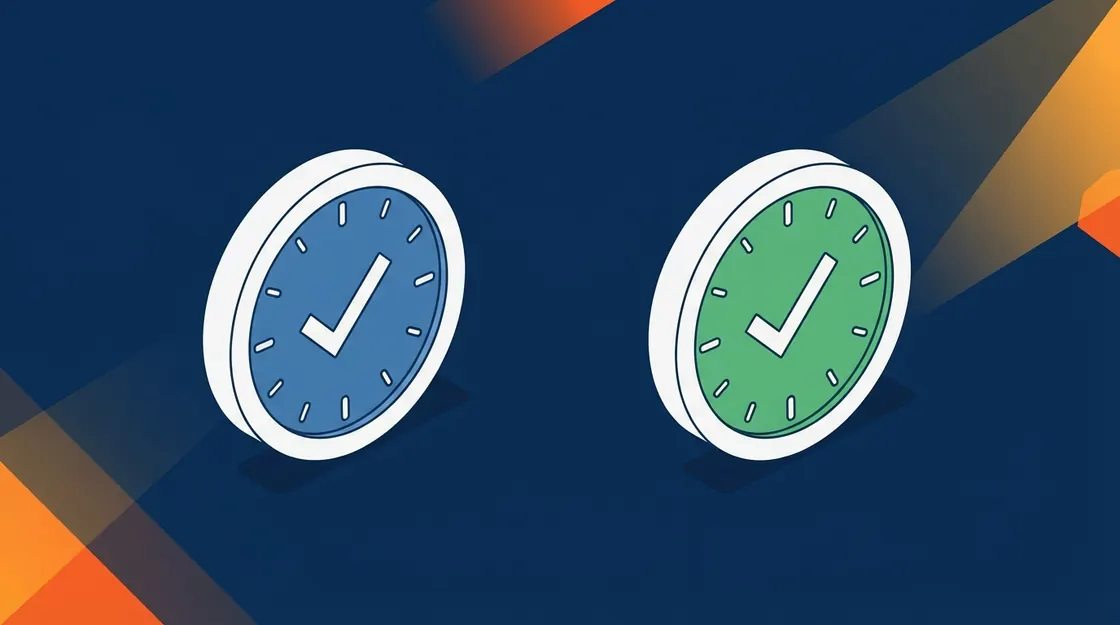Illustration for WhatsApp blue tick and green tick, untangled