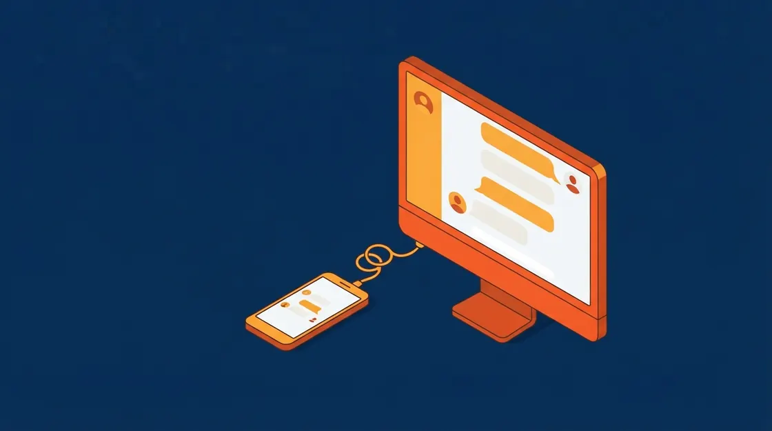 Illustration for WhatsApp Web for business, and where it stops working
